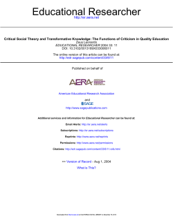 Educational Researcher - Leadership for Educational Equity Program