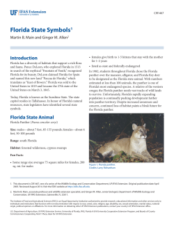 Florida State Symbols - EDIS