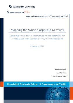 Mapping the Syrian diaspora in Germany