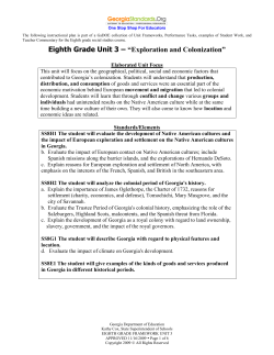 Unit 3 - Georgia Standards