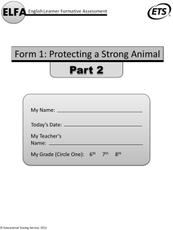 ELFA English Leaner Formative Assessment