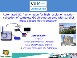 Automated GC fractionation for high resolution fraction collection of