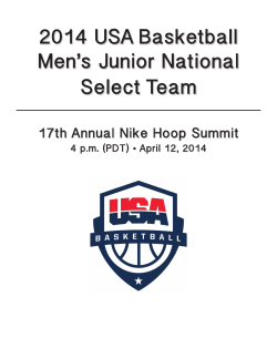 2014 USA Basketball Men`s Junior National Select Team