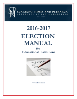 election manual - Scariano, Himes and Petrarca