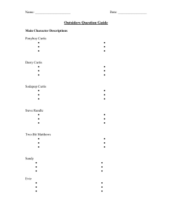 Main Character Descriptions