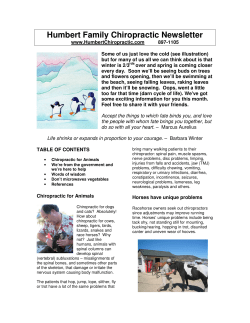 Humbert Family Chiropractic Newsletter