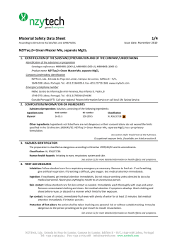 Material Safety Data Sheet 1/4