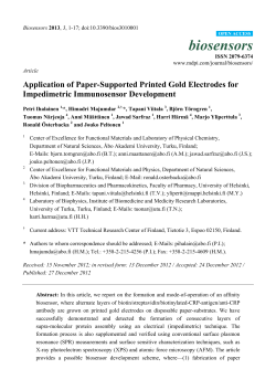 Application of Paper-Supported Printed Gold Electrodes for