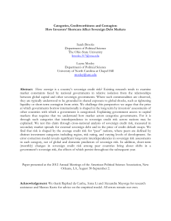 Categories, Creditworthiness and Contagion: How