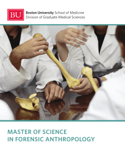 master of science in forensic anthropology