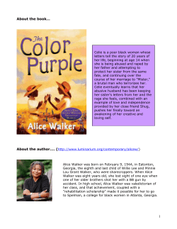 The Color Purple by Alice Walker