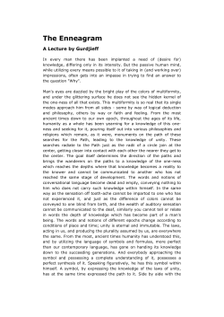 Enneagram Symbolism Lecture