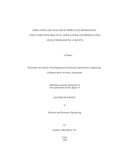 simulation and analysis of simple electromagnetic