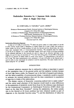 M. UCHIYAMA, G. TANAKA"? and S. AKIBA?