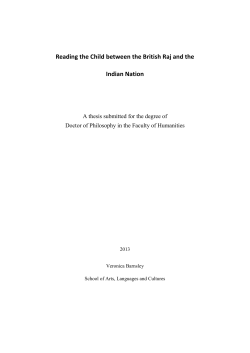 Reading the Child Between the British Raj and the Indian Nation
