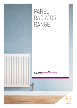 panel radiator range