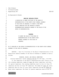 Bill Drafting Template - Arkansas General Assembly