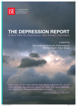 The Depression Report - The Centre for Economic Performance
