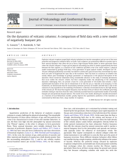 On the dynamics of volcanic columns: A comparison of field data