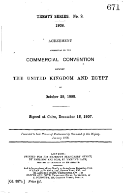 COMMERCIAL CONVENTION TILE UNITED KINGDOM AND EGYPT