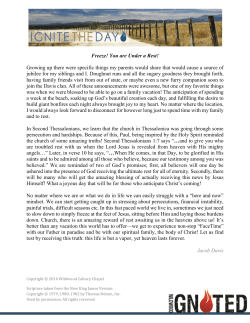 Freeze! You are Under a Rest! Growing up there were specific