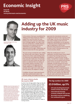 Economic Insight - Music Business Research