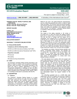 ESR-2601 - Fypon Ltd.