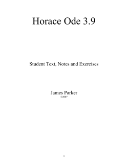 Horace Ode 3