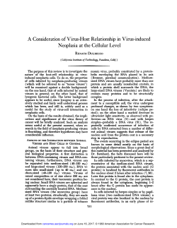 A Consideration of Virus-Host Relationship in