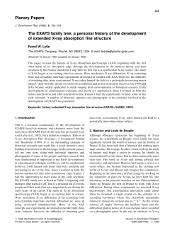 The EXAFS family tree: a personal history of the development of