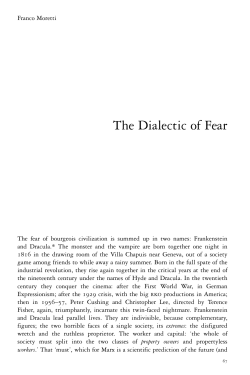 The Dialectic of Fear - Western Illinois University