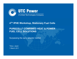 PureCell Combined Heat and Power Fuel Cell Solutions