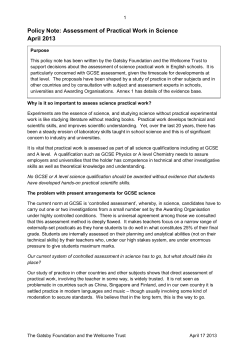 Assessment of Practical Work in Science