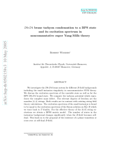 D0-D4 brane tachyon condensation to a BPS state and its excitation
