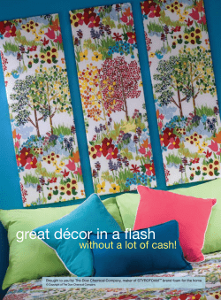 great décor in a flash - The DOW Chemical Company