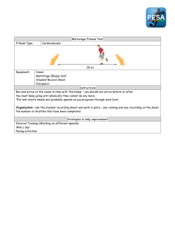 Multistage Fitness Test Fitness Type Cardiovascular Equipment