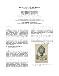 montgolfiere balloon missions for mars and titan