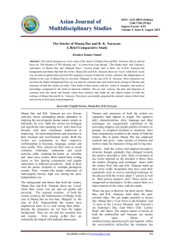 Asian Journal of Multidisciplinary Studies