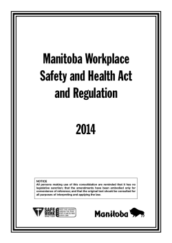 The Workplace Safety And Health Act