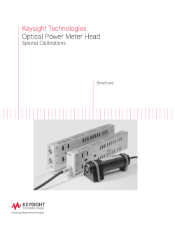 Keysight Technologies Optical Power Meter Head