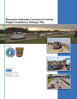 Minnesota Statewide Commercial Vehicle Weight Compliance