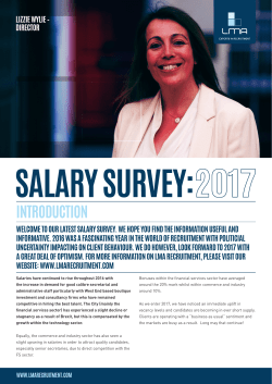 Salaries have continued to rise throughout 2016