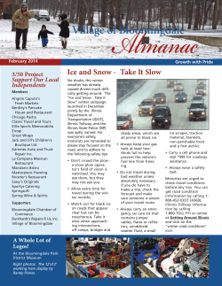 February 2014 - Village of Bloomingdale
