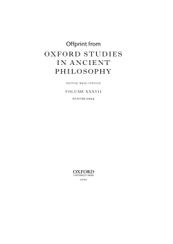 oxford studies in ancient philosophy