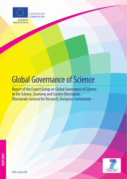 Global Governance of Science - European Commission