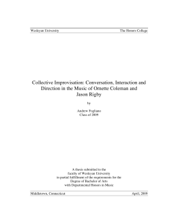 Collective Improvisation: Conversation, Interaction