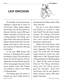 leif ericson - edWorksheets.com