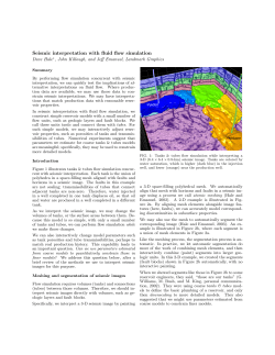 Seismic interpretation with fluid flow simulation