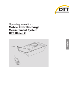 Operating instructions Mobile River Discharge Measurement System