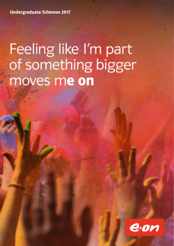 Feeling like I`m part of something bigger moves - EON-UK